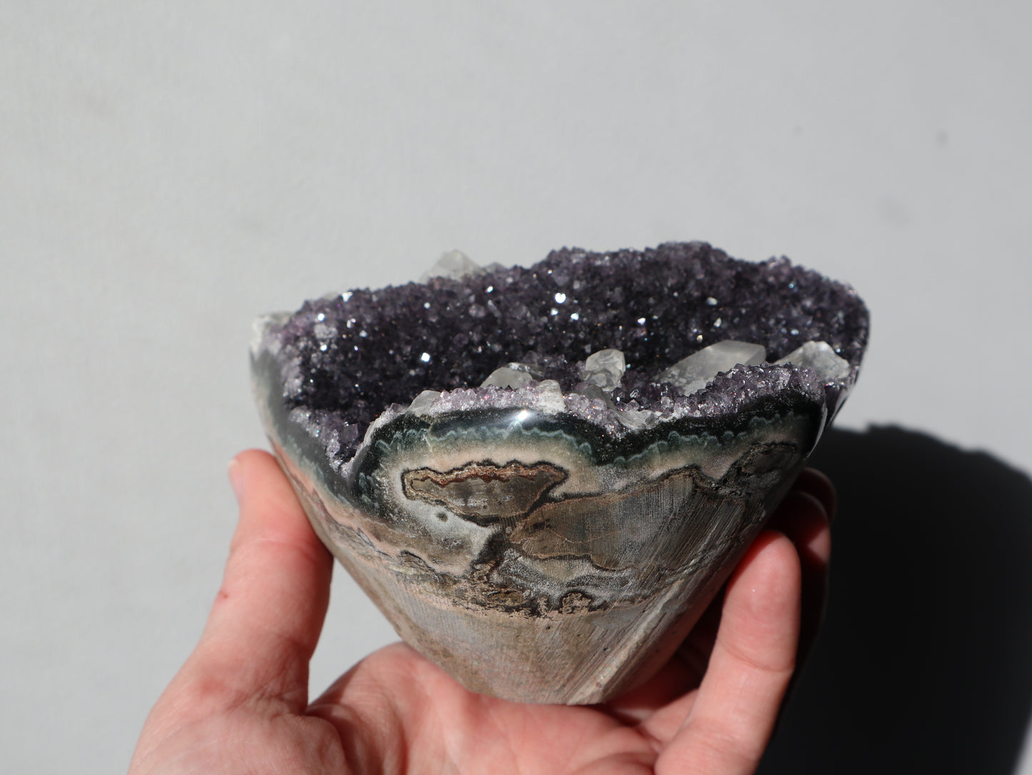 Amethyst Polished Edge Cupcake Cluster 1.155kg