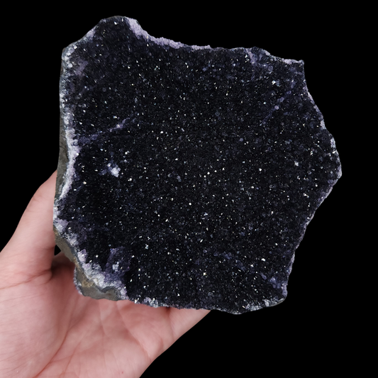 Black Galaxy Amethyst Cutbase 771g