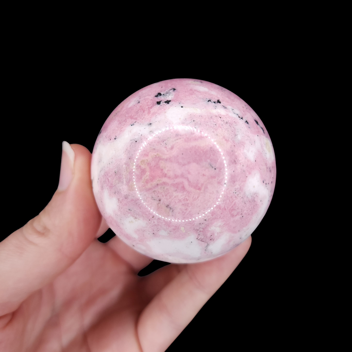 Pink Peruvian Rhodonite Sphere 2