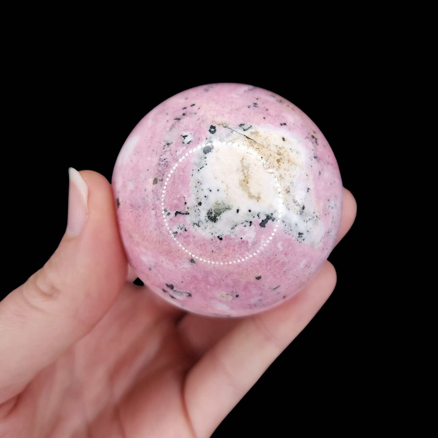 Pink Peruvian Rhodonite Sphere 2