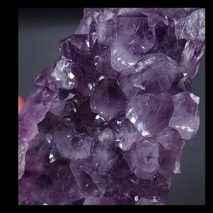 Stunning Amethyst Cluster from Brazil on Custom Metal Stand 2.183kg