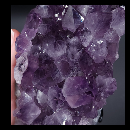 Stunning Amethyst Cluster from Brazil on Custom Metal Stand 2.183kg