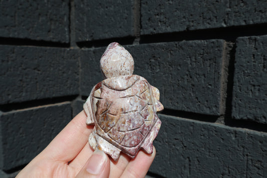 Ocean Jasper Turtle Carving 120g