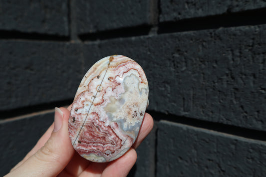 Mexican Crazy Lace Agate Palm Stone MP6