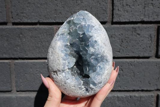 Celestite Egg Carving 1.63kg