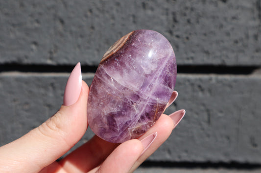 Amethyst & Crazy Lace Palm Stone AP7