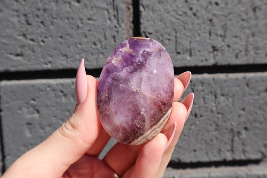 Amethyst & Crazy Lace Palm Stone AP2