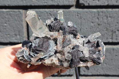 Large Specularite Specimen with Stand