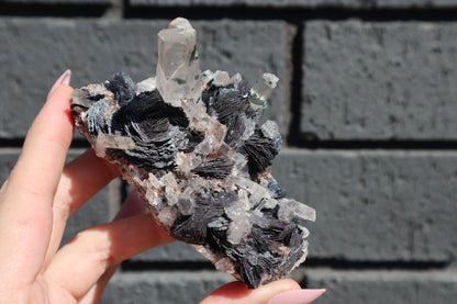 Large Specularite Specimen with Stand
