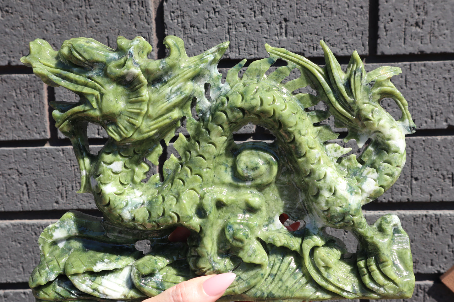 Incredible Jade Dragon Carving 3.42kg