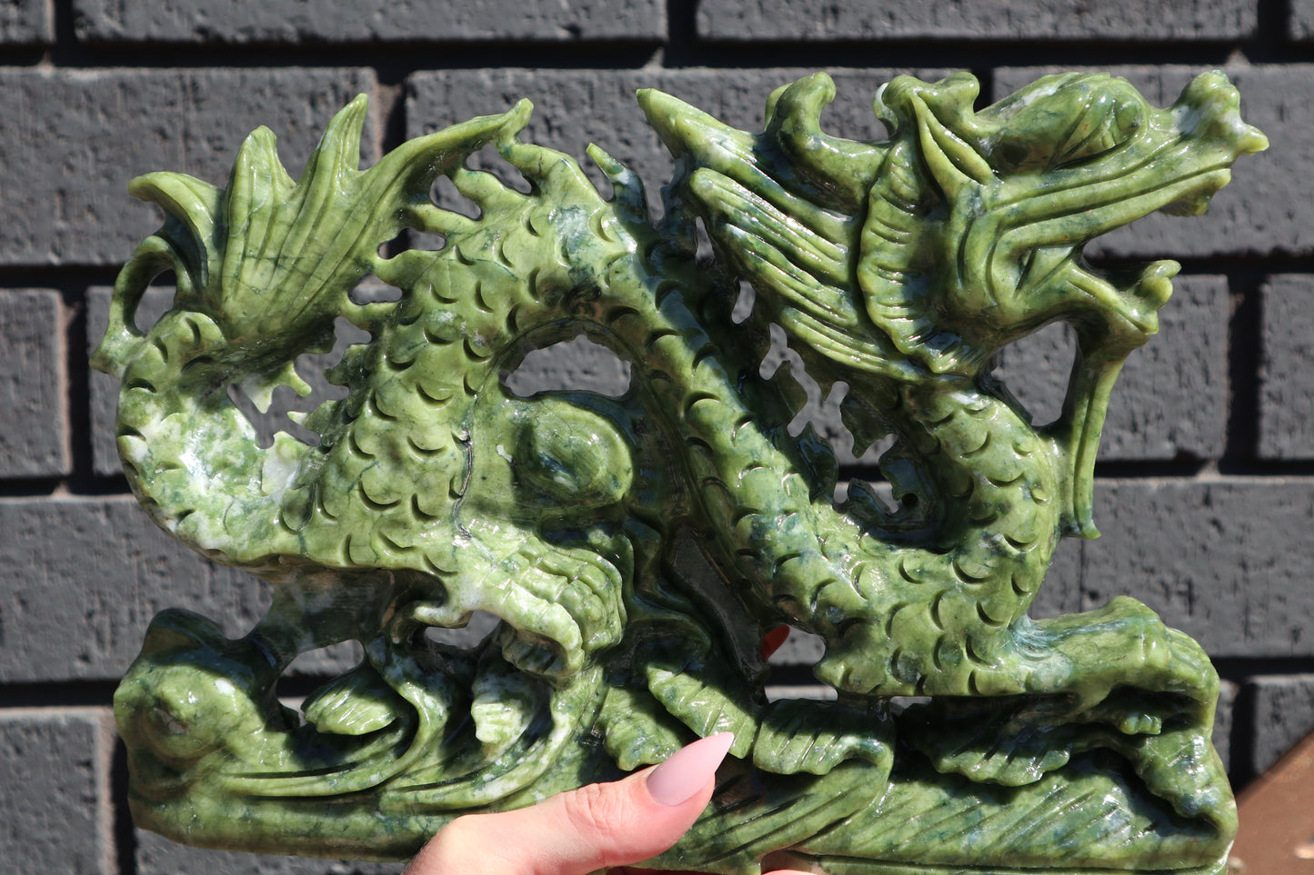 Incredible Jade Dragon Carving 3.42kg