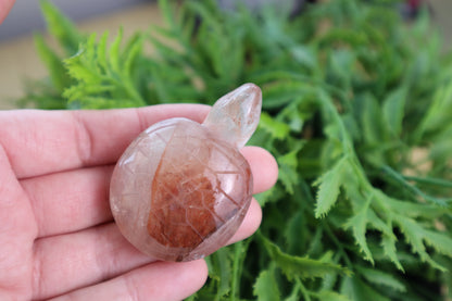 Fire Quartz Turtle Carving