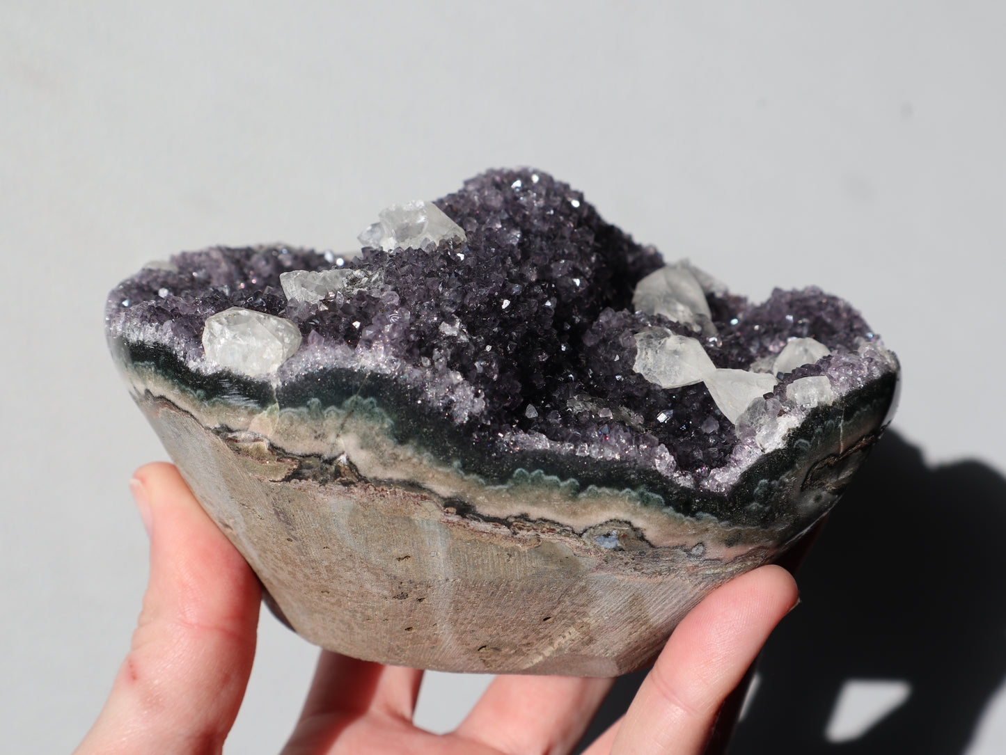 Amethyst Polished Edge Cupcake Cluster 1.155kg