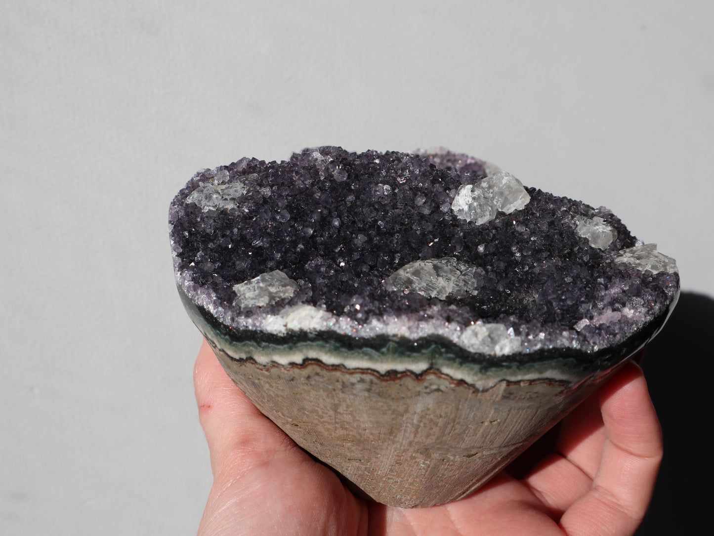 Amethyst Polished Edge Cupcake Cluster 1.155kg